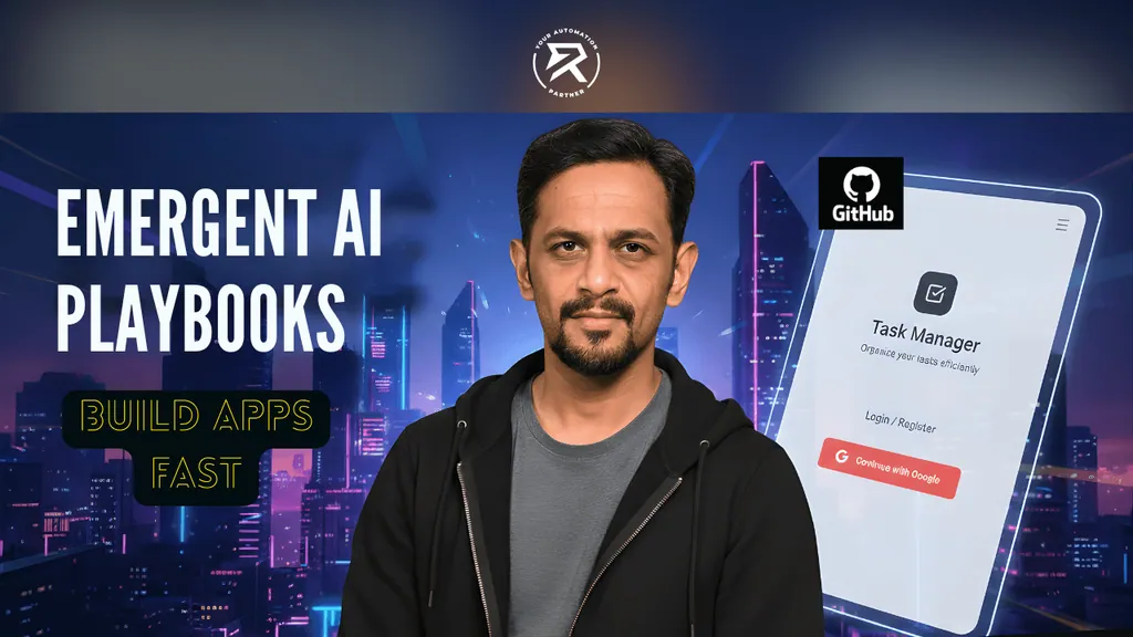 How To Use Emergent AI Playbooks and Save Code to GitHub
