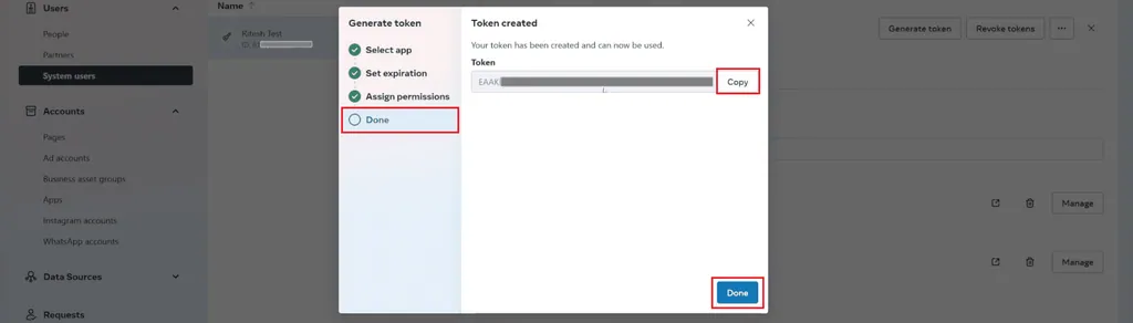 copy token