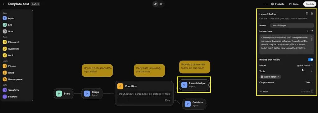 launch helper agent