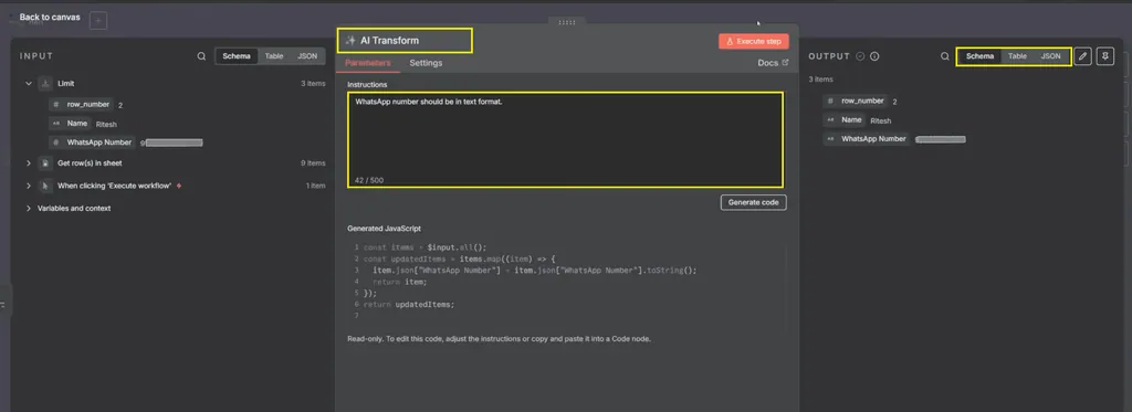 verify output