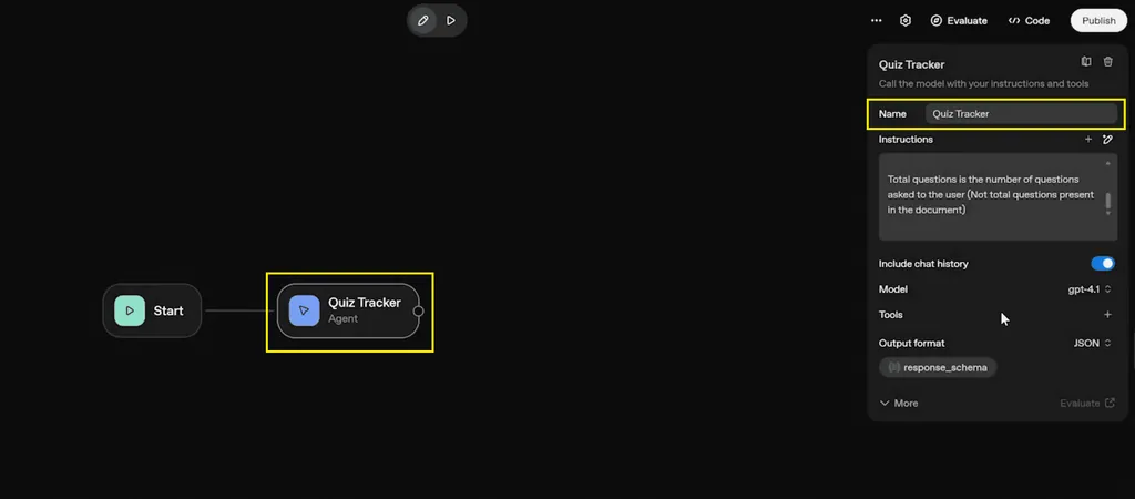 6.1 agnet name - quiz tracker