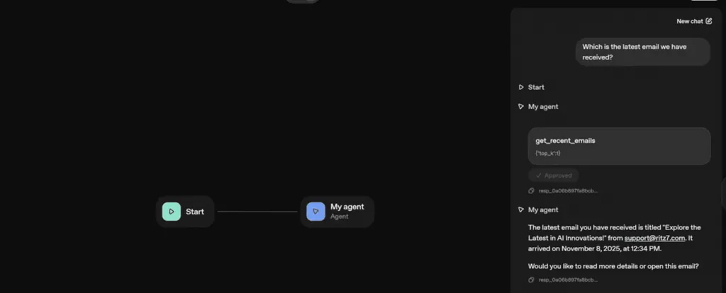 Reading emails by connecting gmail