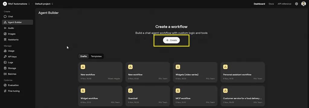 main canvas-create workflow