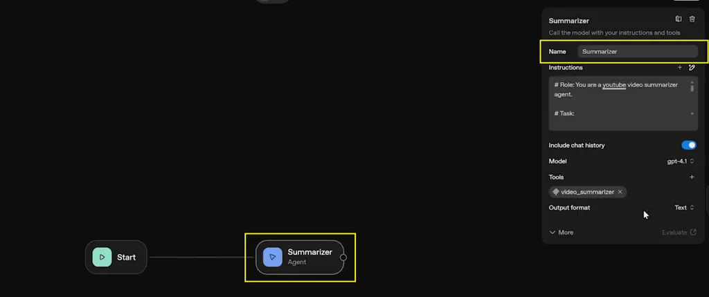 agent name - summarizer