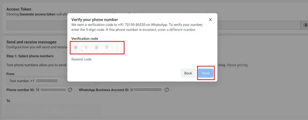 4. verify - u will get otp