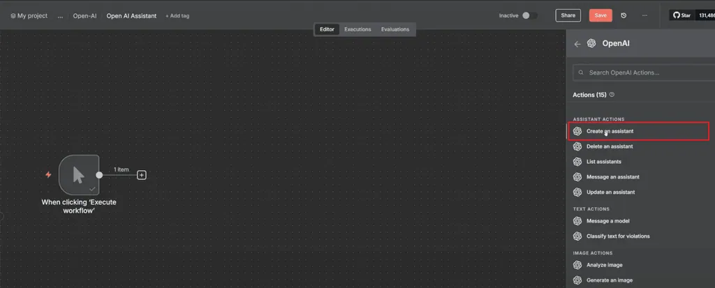 create an assistant