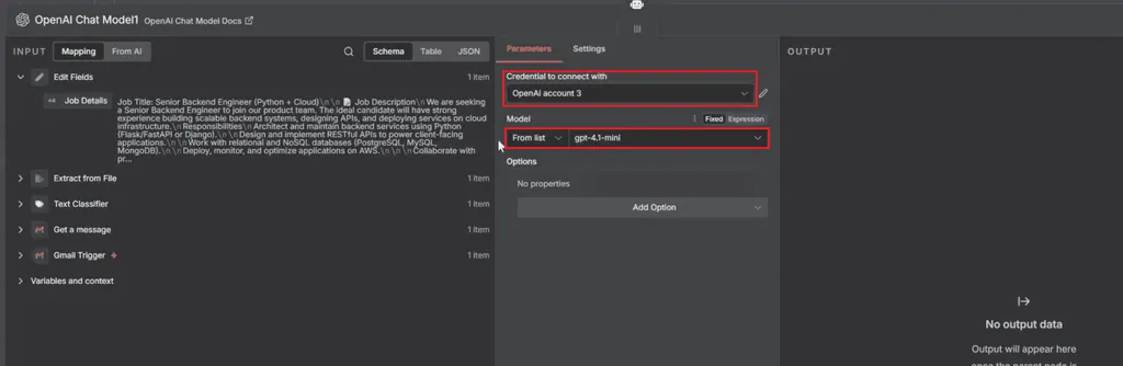 parameters of chat model